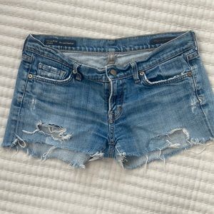 Citizens of Humanity COH cut off denim shorts Jean shorts size 29